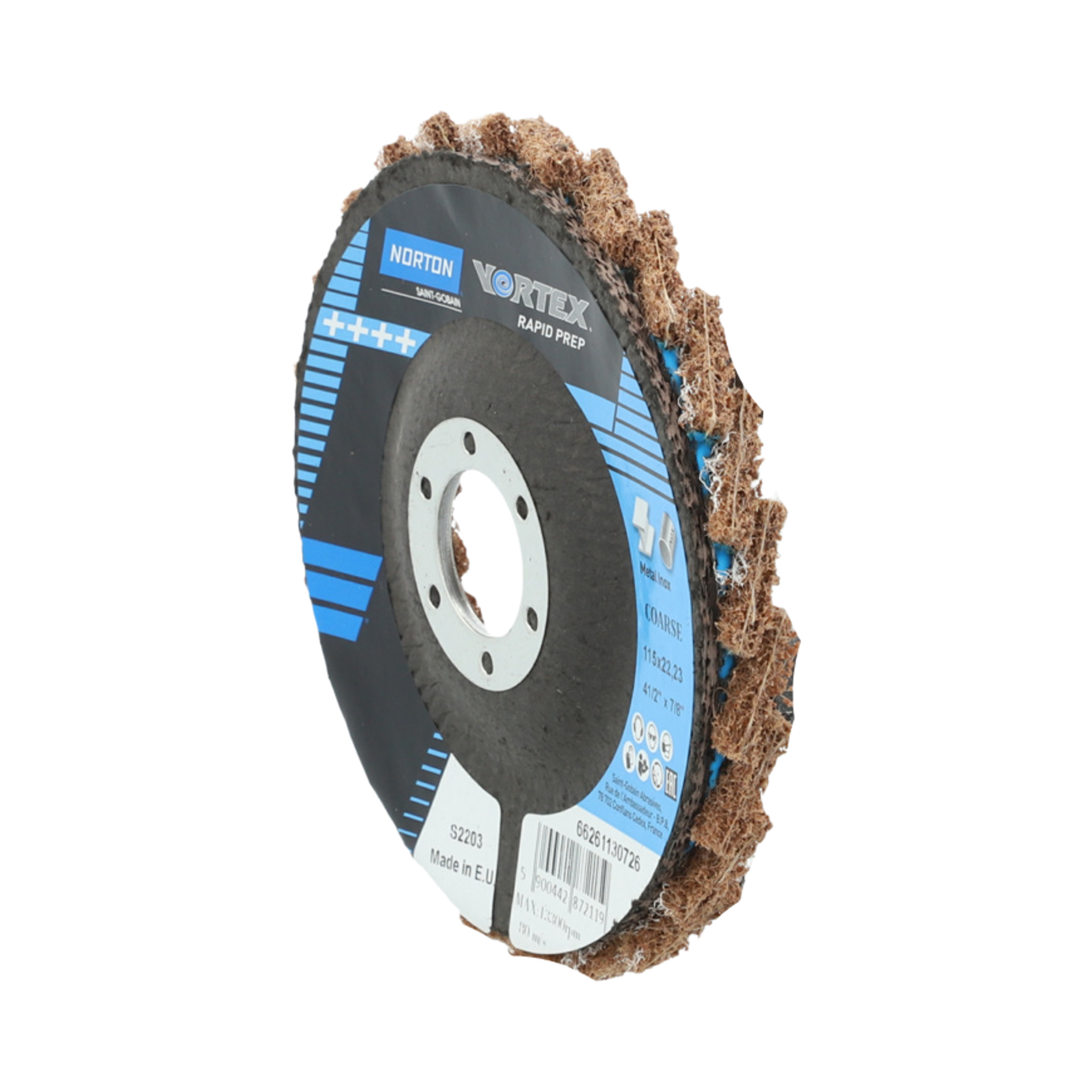 Flóka-flipaskífa 125mm Vortex fín Græn