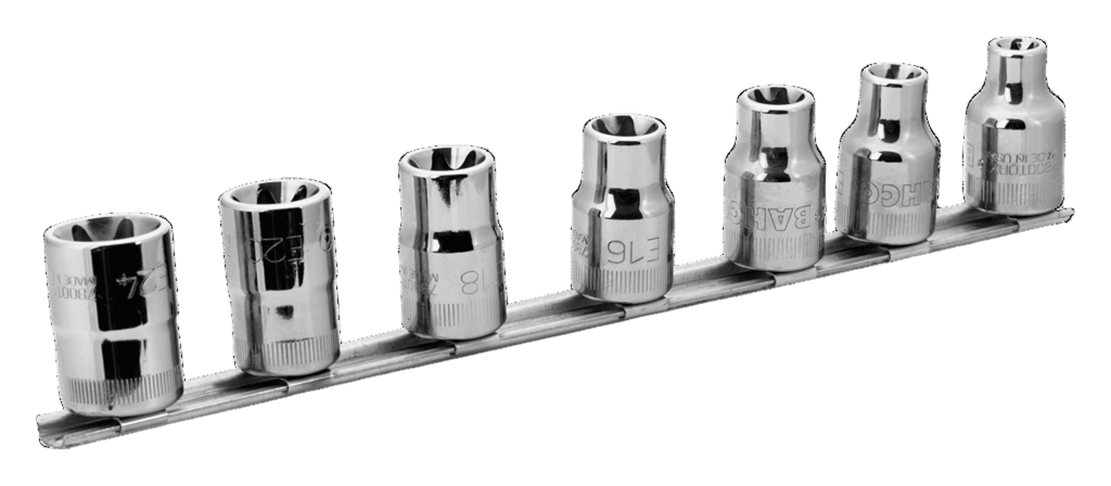 E-toppasett 1/2" 7stk